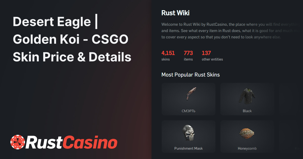 Desert Eagle Golden Koi Csgo Skin Price Details