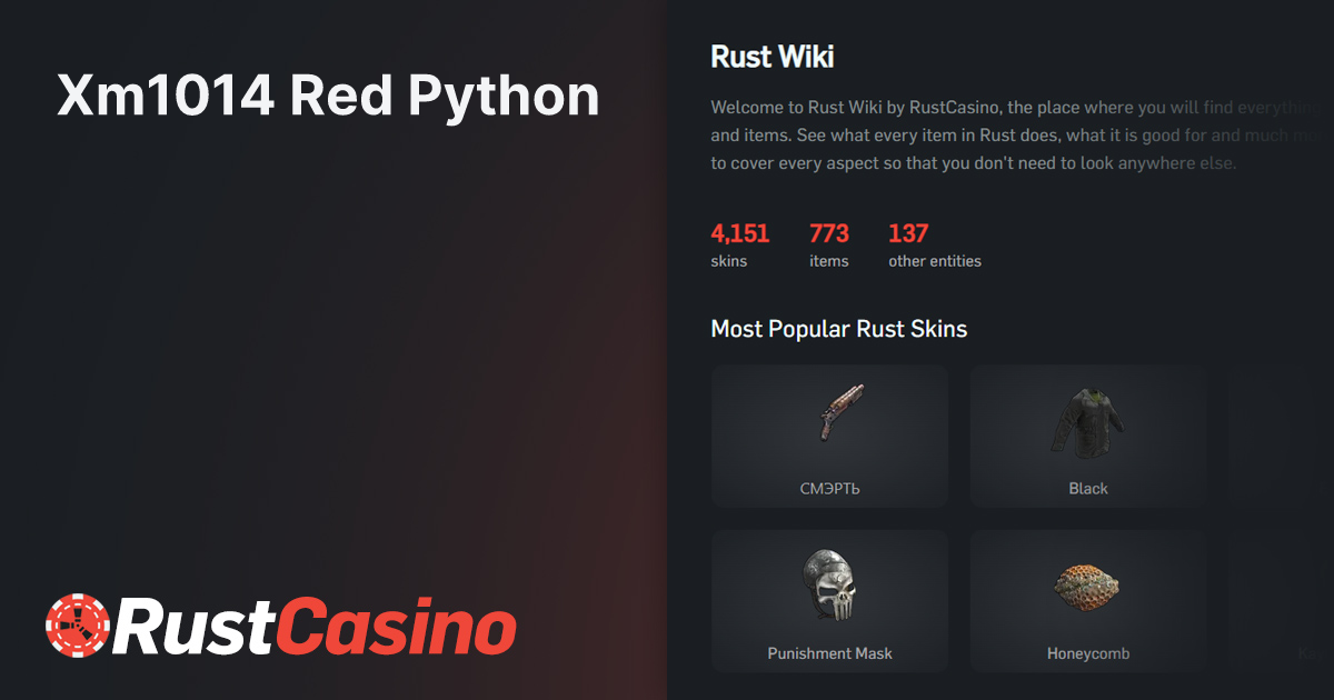 XM1014 | Red Python - CSGO Skin Price & Details