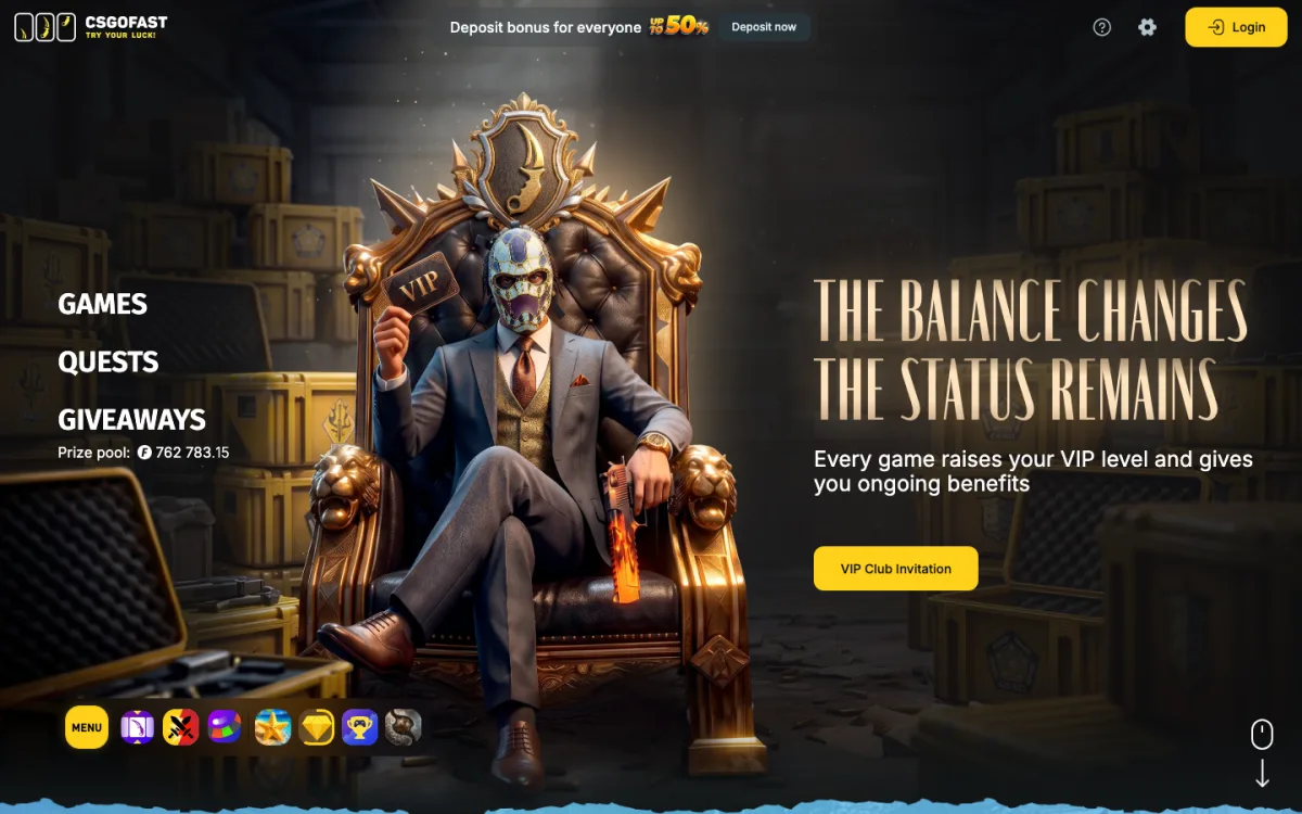 CSGOFast homepage