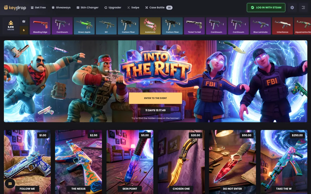 Key-Drop homepage